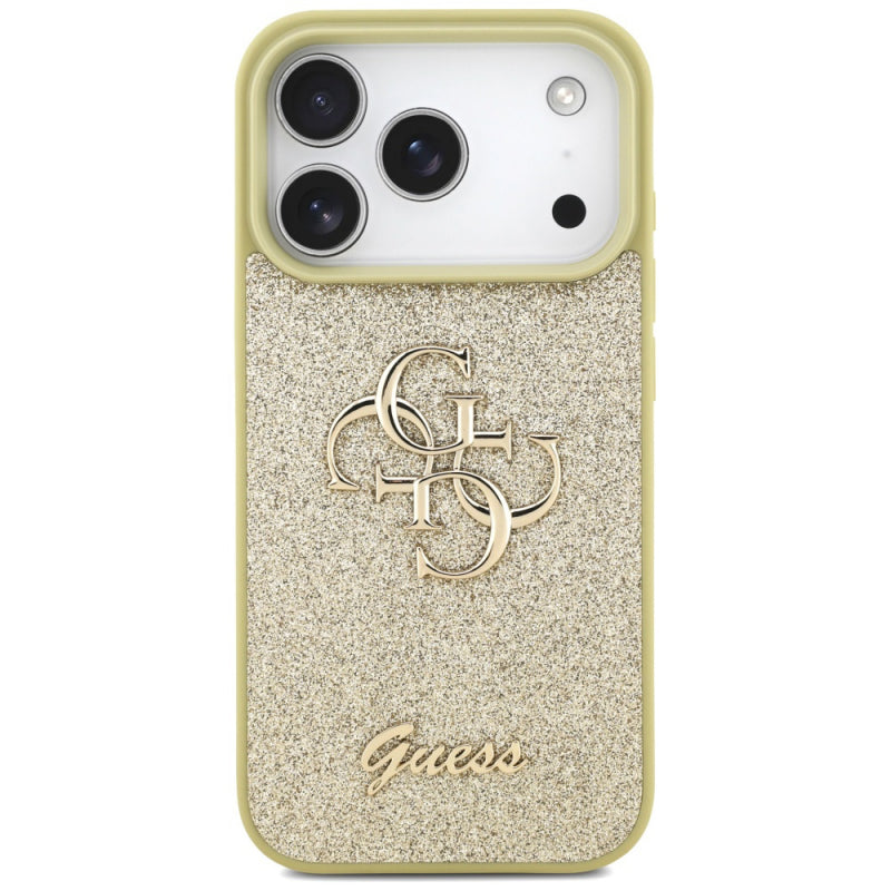 Husa pentru Apple iPhone 17 Pro, Guess, Fixed Glitter Big 4G