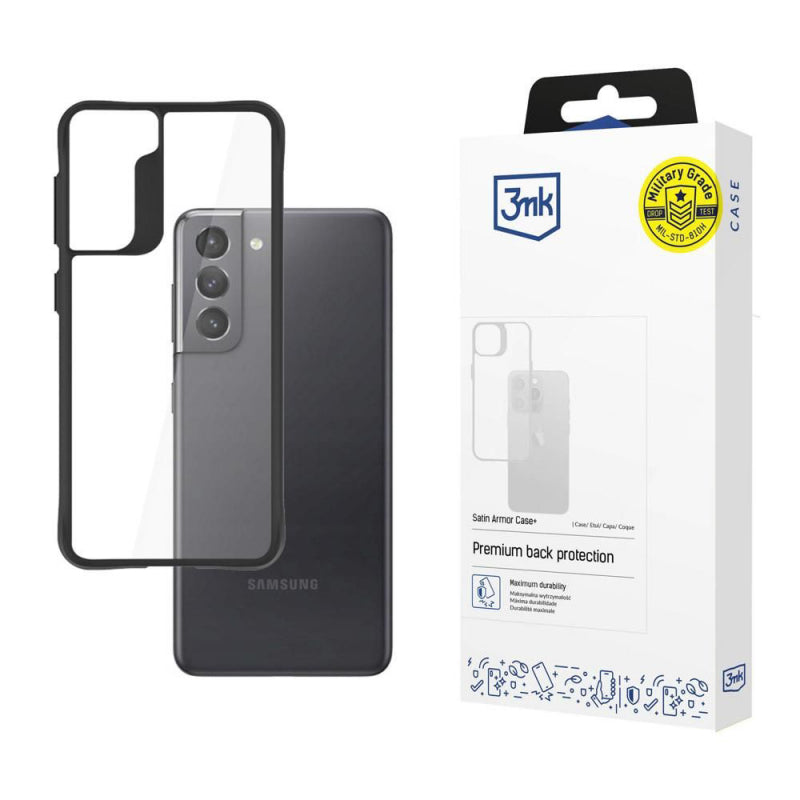 Husa pentru Samsung Galaxy S21 5G G991, 3MK, Satin Armor Case+