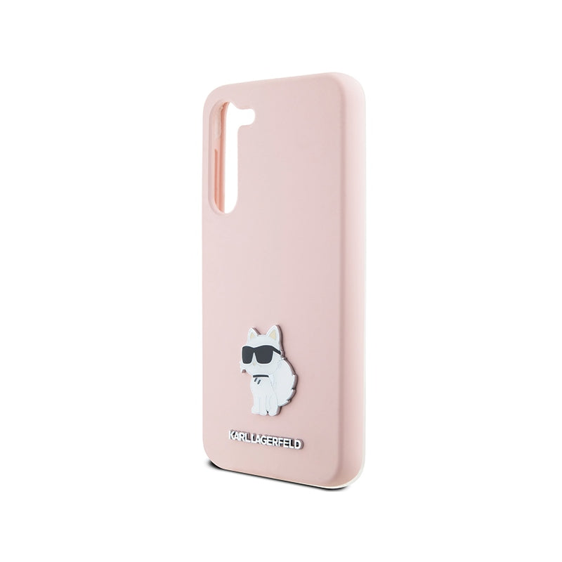 Husa pentru Samsung Galaxy S23+ S916, Karl Lagerfeld, Silicone Choupette Metal