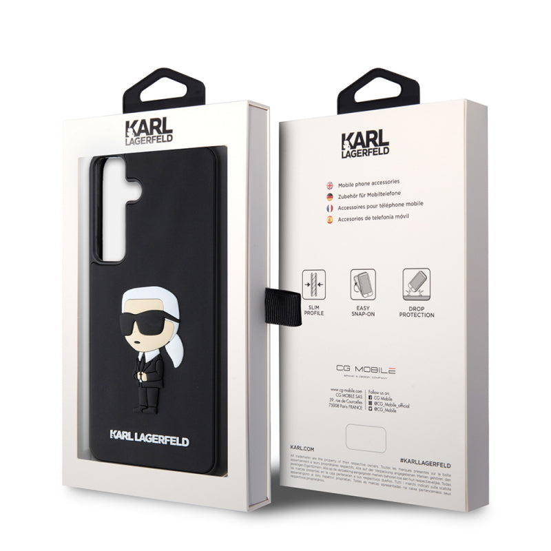 Husa pentru Samsung Galaxy S24+ S926, Karl Lagerfeld, 3D Rubber Ikonik Karl