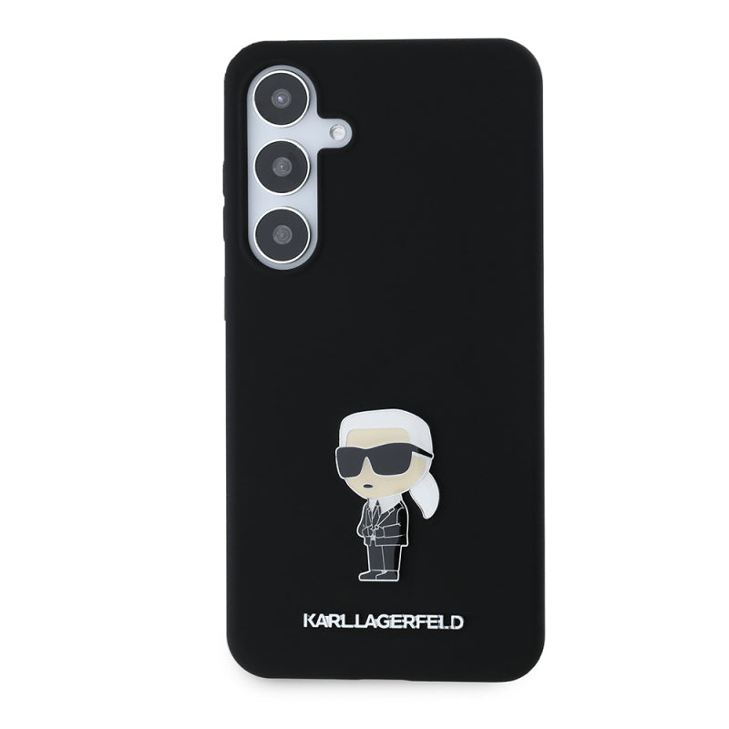 Husa pentru Samsung Galaxy S24+ S926, Karl Lagerfeld, Silicone Ikonik Karl Metal