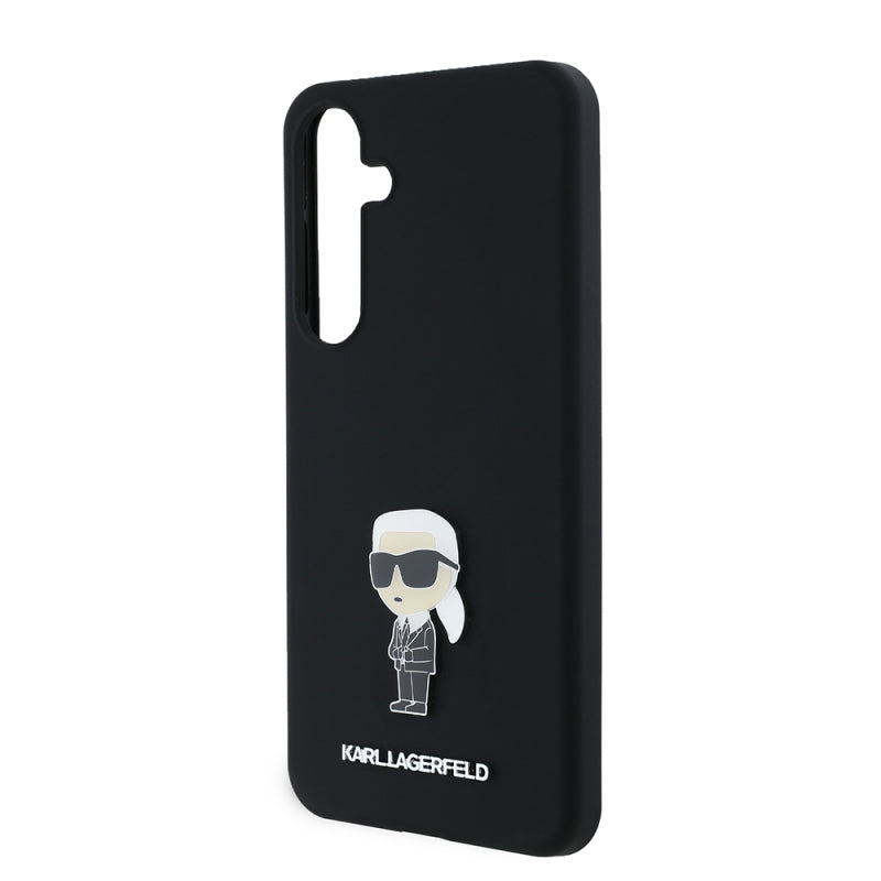 Husa pentru Samsung Galaxy S24+ S926, Karl Lagerfeld, Silicone Ikonik Karl Metal