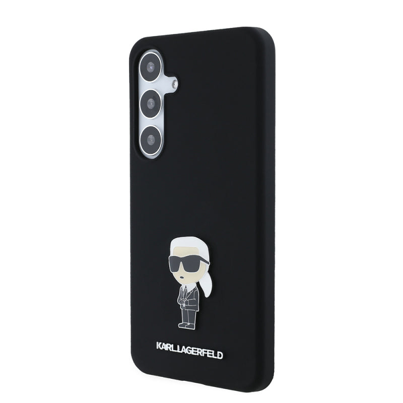 Husa pentru Samsung Galaxy S24+ S926, Karl Lagerfeld, Silicone Ikonik Karl Metal
