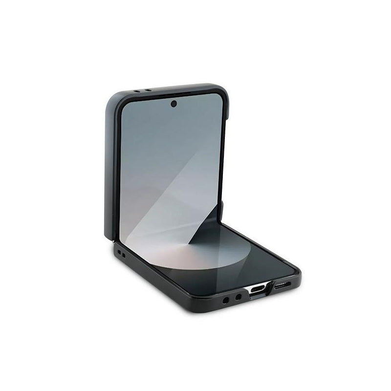 Husa pentru Samsung Galaxy Z Flip7 FE F761 / Z Flip6 F741, Karl Lagerfeld, Saffiano Karl & Choupette Metal