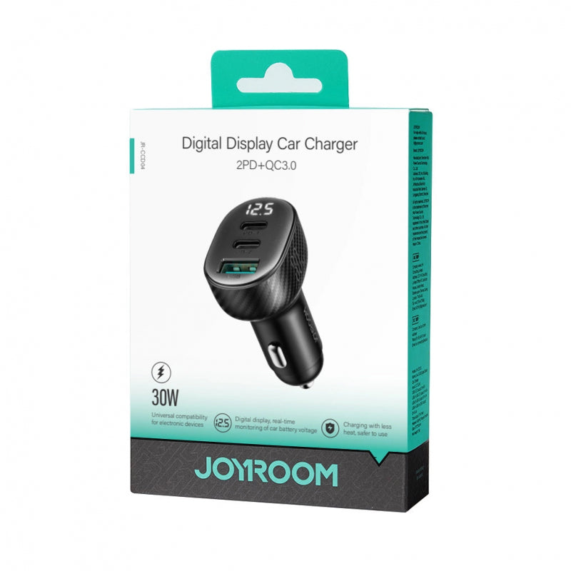 Incarcator Auto Joyroom JR-CCD04, 30W, 3A, 1 x USB-A - 2 x USB-C