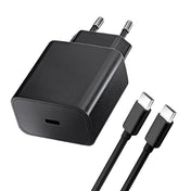 Incarcator retea Blue Star, 25w, Iesire USB-C, Cablu Tip C, Negru - NotebookGsm