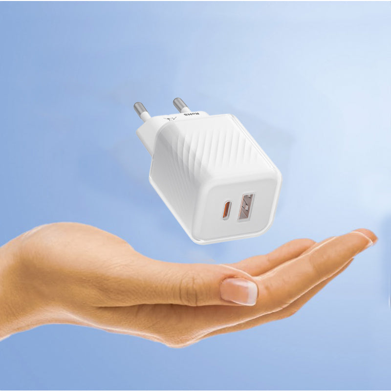 Incarcator Retea Blueo, 35W, 3A, 1 x USB-A - 1 x USB-C