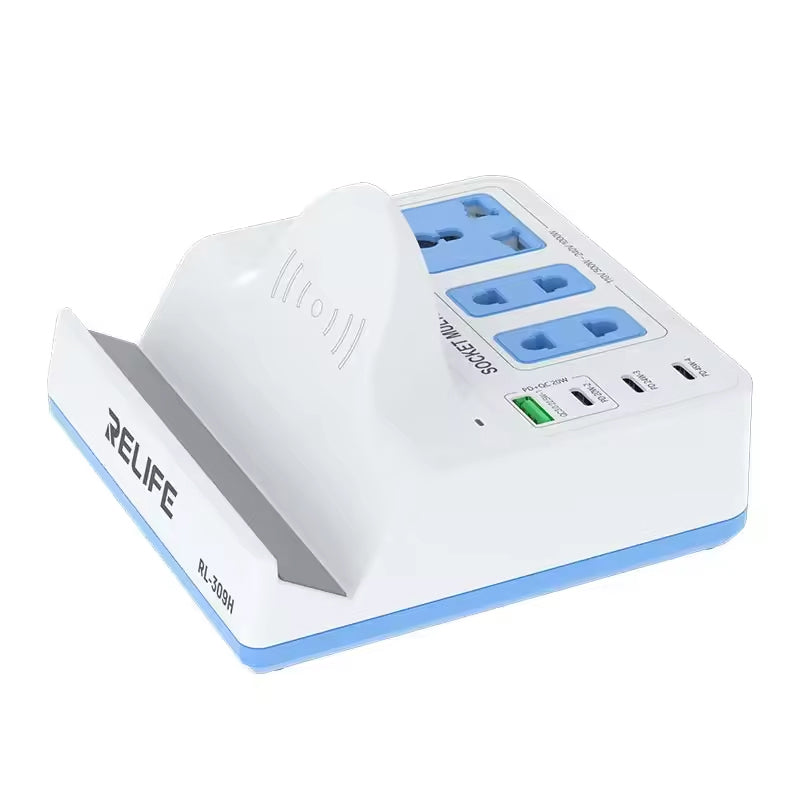 Incarcator Statie Relife RL-309H QI, 72W, 1 x USB-A - 3 x USB-C