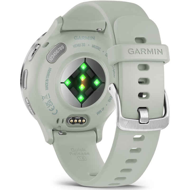 Smartwatch Garmin Venu 3S, GPS, Wi-Fi, curea silicon