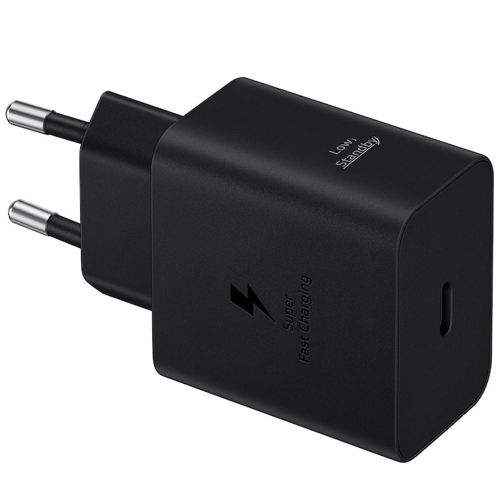 Incarcator retea Samsung super fast charger adapter, 45W, USB Type-C, Low Standby, cablu Type-C (5A) - Black