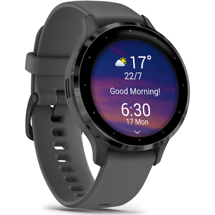 Smartwatch Garmin Venu 3S, GPS, Wi-Fi, curea silicon