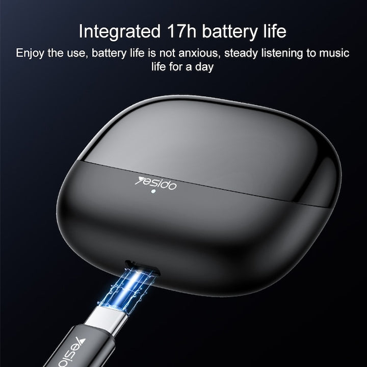 Casti Bluetooth Wireless Yesido TWS26, In-Ear, Bluetooth 5.3, Distanta 10M, Autonomie 5h