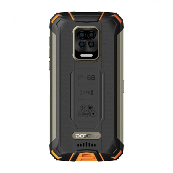 Doogee S59 Pro, 4G, IPS 5.71", 4GB RAM, 128GB ROM, Android 10, NFC, Helio P22, 10050mAh, Dual SIM, Fire Orange