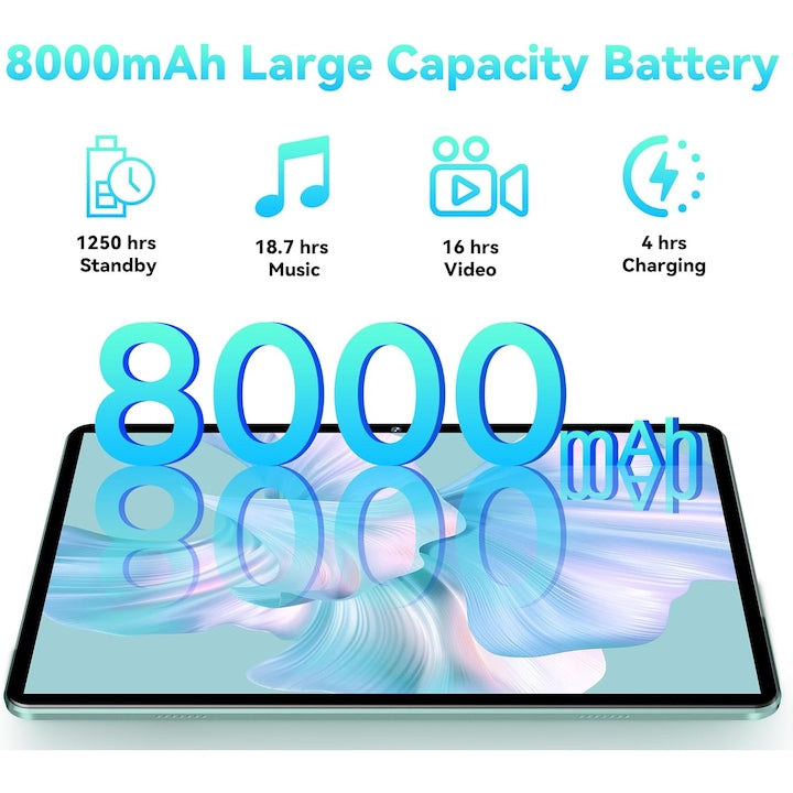 Tabletă Oukitel OT6, 10.1" FHD+, 4GB RAM (+12GB virtual), 64GB, Wi-Fi 6, Android 13, cu stilou – Subțire, rapidă și versatilă