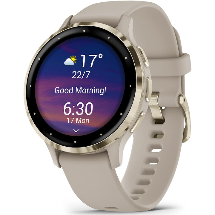 Smartwatch Garmin Venu 3S, GPS, Wi-Fi, curea silicon