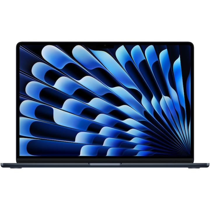 Laptop second hand Apple MacBook Air 15", cu procesor Apple M4, 10 nuclee CPU si 10 nuclee GPU, 16GB RAM, 256GB, Midnight