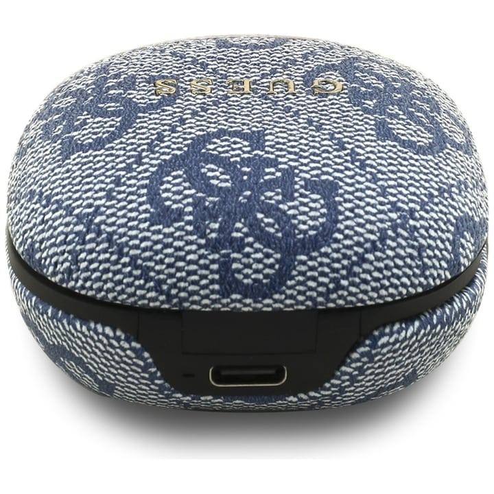 Casti wireless Guess 4G Classic Metal Logo TWS, Bluetooth 5.4, 250 mAh, USB-C