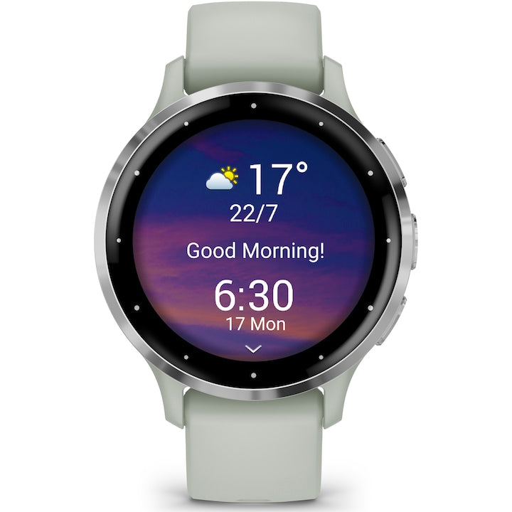 Smartwatch Garmin Venu 3S, GPS, Wi-Fi, curea silicon
