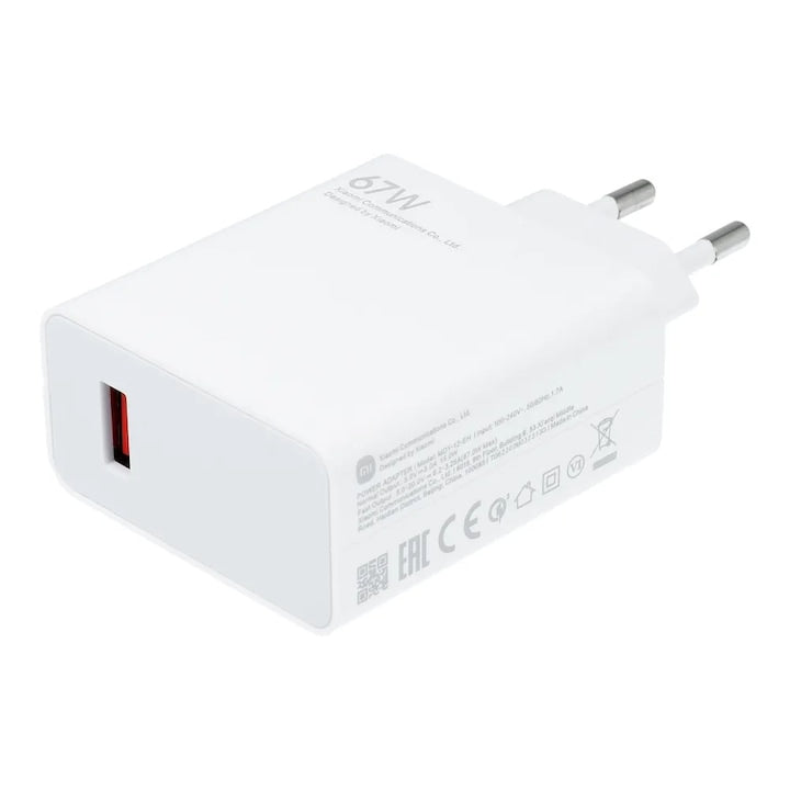 Incarcator de retea original Xiaomi, Super Fast Charging 67W (Type A)