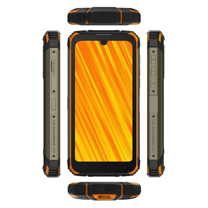 Doogee S59 Pro, 4G, IPS 5.71", 4GB RAM, 128GB ROM, Android 10, NFC, Helio P22, 10050mAh, Dual SIM, Fire Orange