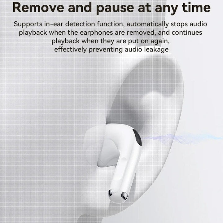 Căști wireless Yesido TWS31, Bluetooth 5.4, alb, in ear, autonomie 4 ore