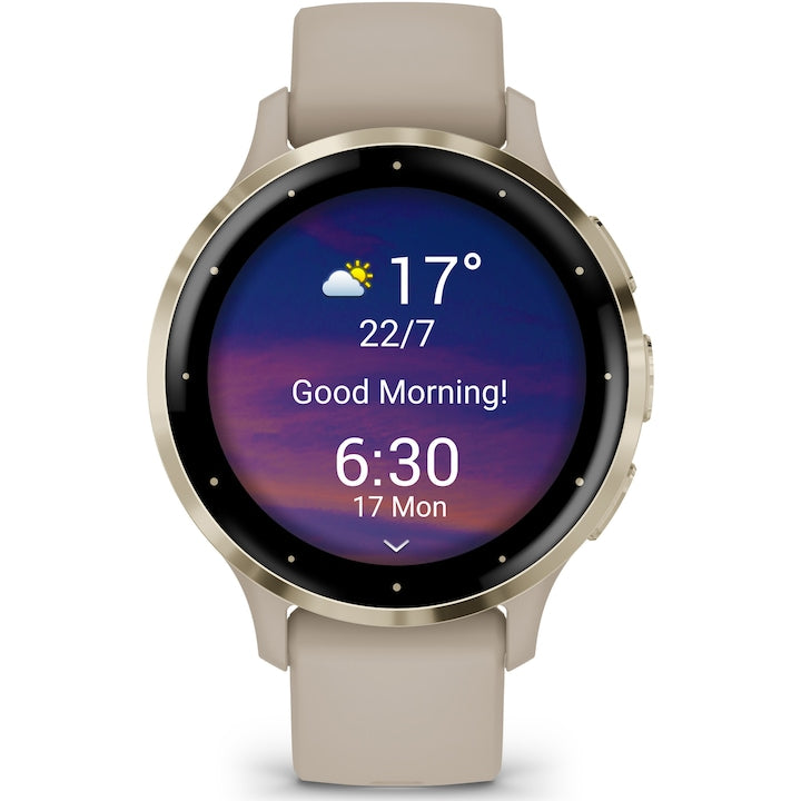 Smartwatch Garmin Venu 3S, GPS, Wi-Fi, curea silicon