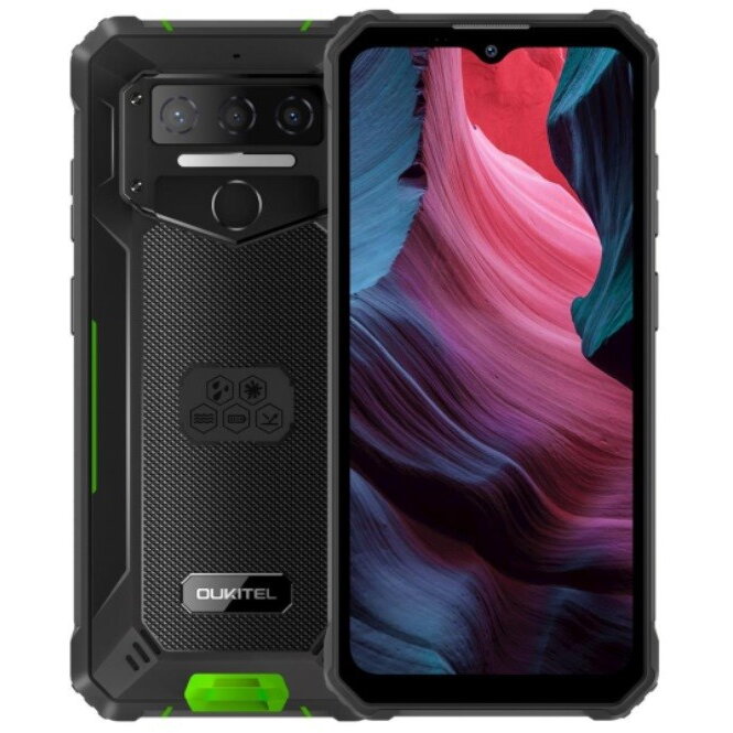 OUKITEL WP23, 4 + 3 GB RAM, 64GB/1TB Extensibil, Rezistent la Apa IP68, 10600mAh 6.52" Ecran HD+ Android 13 Smartphone, 13MP Camera, Dual SIM, OTG, 4G