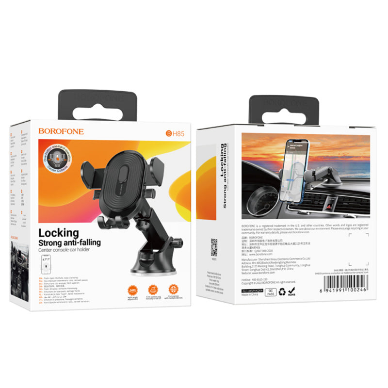 Suport Auto Borofone BH85 Experience, 4.7inch - 7inch, Negru