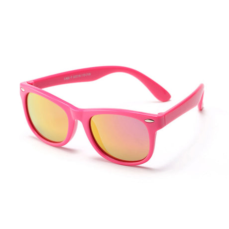 Ochelari de soare Techsuit D802 roz, din policarbonat