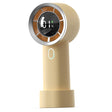 Techsuit Handheld Fan (HX130), Digital Display, Ultra Silent, 1200mAh, Galben