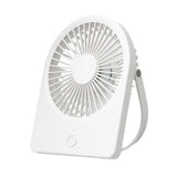 Techsuit Mini Fan (CT-108), Portable, Rechargeable, USB, Alb