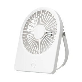 Techsuit Mini Fan (CT-108), Portable, Rechargeable, USB, Alb