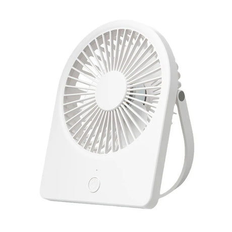 Techsuit Mini Fan (CT-108), Portable, Rechargeable, USB, Alb