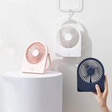 Techsuit Mini Fan (CT-108), Portable, Rechargeable, USB, Roz