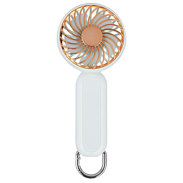 Techsuit Handheld Fan (A217), USB Rechargeable, Three Speeds, 1200mAh, Auriu Beige
