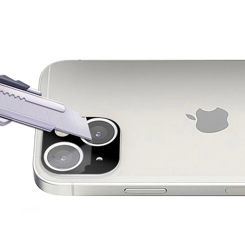 Folie de protectie Techsuit Full Camera Glass compatibil cu iPhone 13 / iPhone 13 Mini, Negru