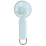 Techsuit Handheld Fan (A217), USB Rechargeable, Three Speeds, 1200mAh, Verde