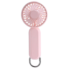 Techsuit Handheld Fan (A217), USB Rechargeable, Three Speeds, 1200mAh, Roz