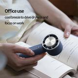 Techsuit Handheld Fan (HX138), Portable, Rechargeable, Three Speeds, with Flashlight, 1200mAh, Galben