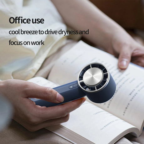 Techsuit Handheld Fan (HX138), Portable, Rechargeable, Three Speeds, with Flashlight, 1200mAh, Galben