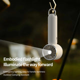 Techsuit Handheld Fan (HX138), Portable, Rechargeable, Three Speeds, with Flashlight, 1200mAh, Galben