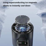 Techsuit Premium Handheld Fan (F83), Portable, Adjustable, Rechargeable, 4800mAh, Gri