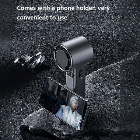 Techsuit Premium Handheld Fan (F83), Portable, Adjustable, Rechargeable, 4800mAh, Negru