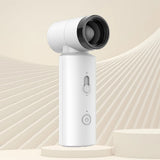 Techsuit Premium Handheld Fan (FS15), Multifunctional, Portable, Adjustable, 80000rpm, Rechargeable, 4500mAh, Bleumarin