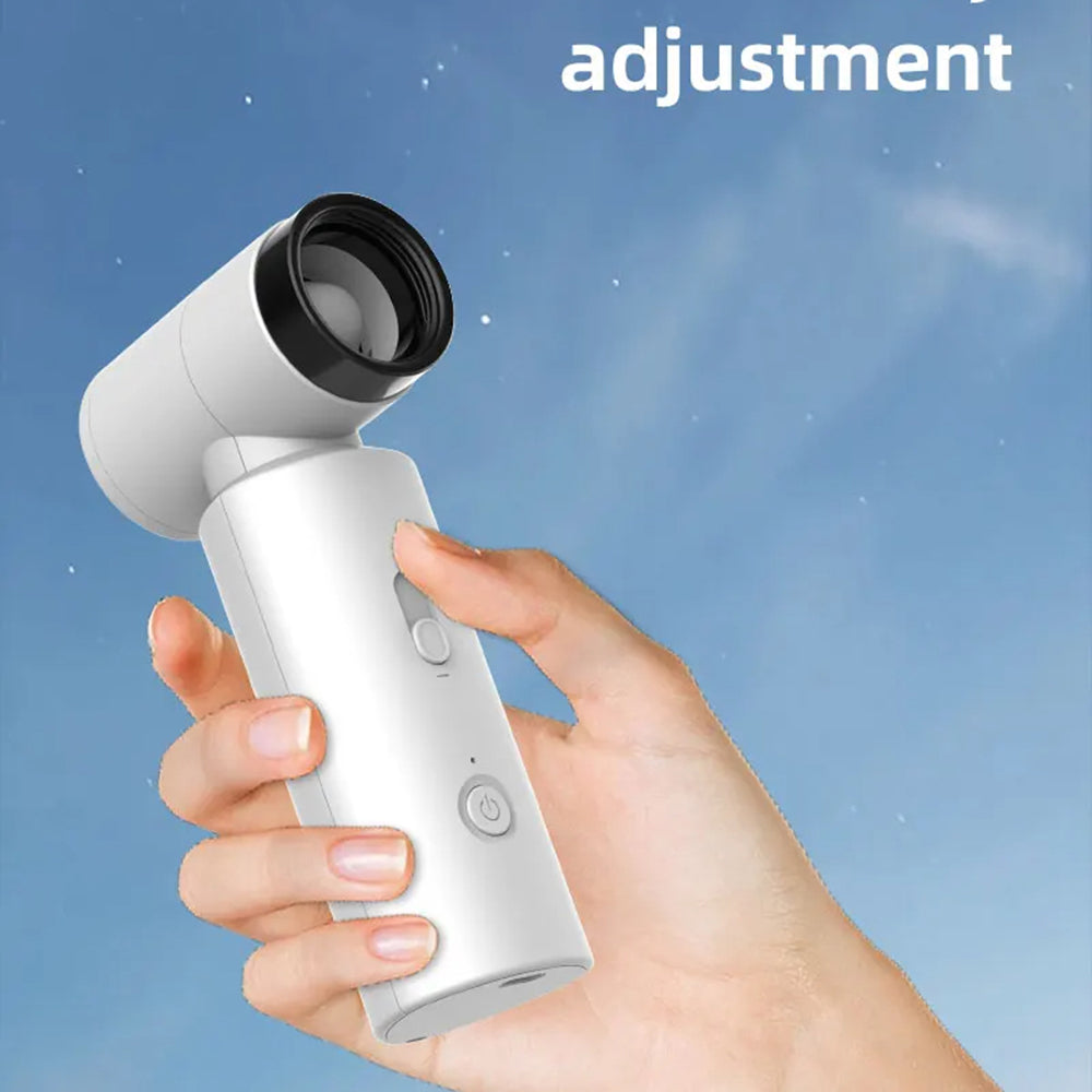 Techsuit Premium Handheld Fan (FS15), Multifunctional, Portable, Adjustable, 80000rpm, Rechargeable, 4500mAh, Alb