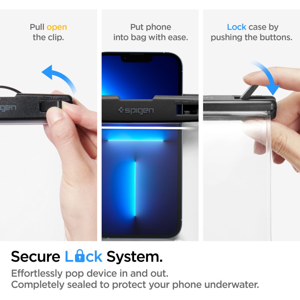 Spigen Waterproof Case A601 (AMP04526), IPX8, for Phone 3.5 - , Transparent