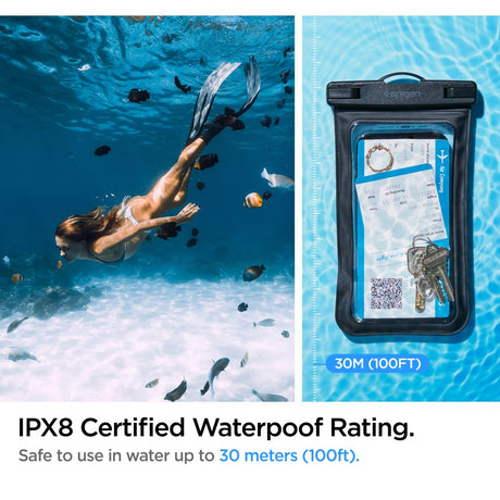 Spigen (set de 2) Waterproof Case A601 (AMP04523), IPX8, for Phone 3.5 - , Negru