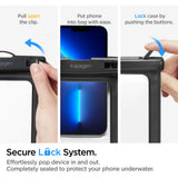 Spigen (set de 2) Waterproof Case A601 (AMP04523), IPX8, for Phone 3.5 - , Negru