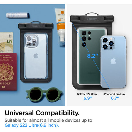 Spigen (set de 2) Waterproof Case A601 (AMP04523), IPX8, for Phone 3.5 - , Negru