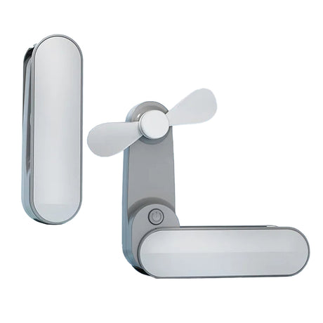 Techsuit Handheld Fan (TF1), Portable, for Pocket, Adjustable, Rechargeable, Silent, 1200mAh, Alb
